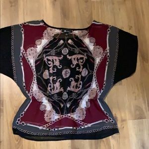 ABstudio Sheer Short Sleeve Top